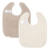 Set van 2 badstof slabben - Bib 2-pack playa sand/clay